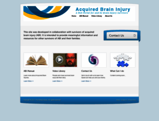 acquiredbraininjury.com screenshot