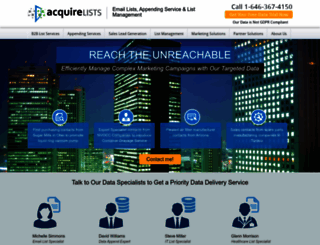 acquirelists.com screenshot