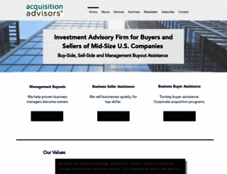acquisitionadvisors.com screenshot