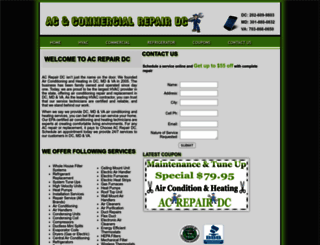 acrepairdc.com screenshot