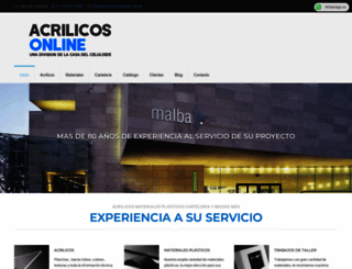 acrilicosonline.com.ar screenshot