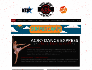 acrodanceexpress.com screenshot