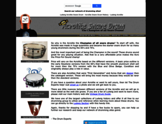 acrolitesnaredrum.com screenshot