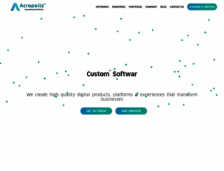 acropolisinfotech.com screenshot