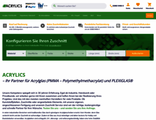 acrylglas-shop.com screenshot