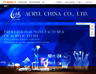 acrylicchina.en.alibaba.com screenshot
