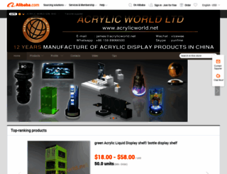 acrylicworld.trustpass.alibaba.com screenshot