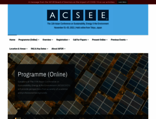 acsee.iafor.org screenshot