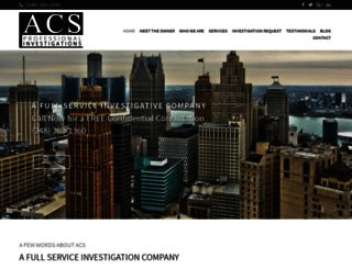 acsinvestigations.com screenshot