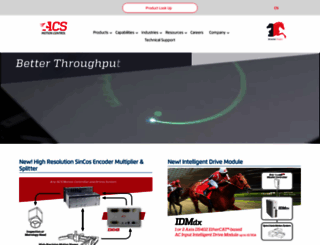 acsmotioncontrol.com screenshot