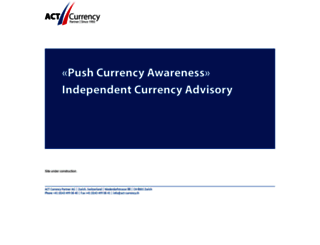 act-currency.ch screenshot