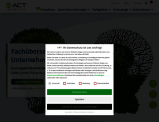 act-uebersetzungen.de screenshot