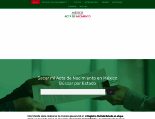 acta-nacimiento.com screenshot