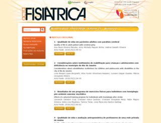 actafisiatrica.org.br screenshot