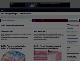 actaneurocomms.biomedcentral.com screenshot