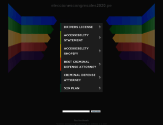 actas.eleccionescongresales2020.pe screenshot