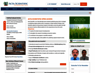 actascientific.com screenshot