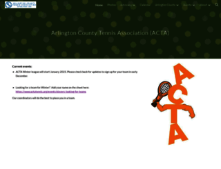 actatennis.org screenshot