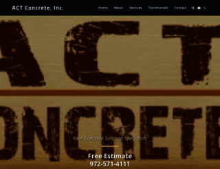 actconcrete.com screenshot