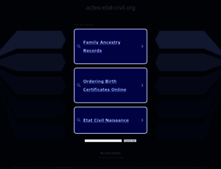 actes-etat-civil.org screenshot