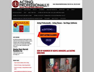 actingprofessionally.com screenshot