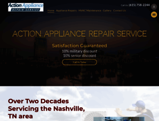 actionapplianceservice.com screenshot