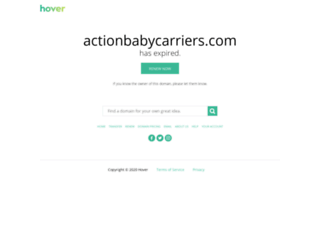 actionbabycarriers.com screenshot