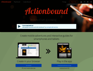 actionbound.com screenshot