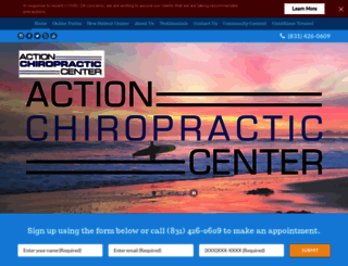 actionchirocenter.com screenshot