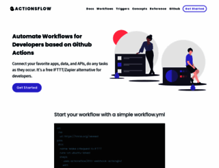 actionsflow.github.io screenshot