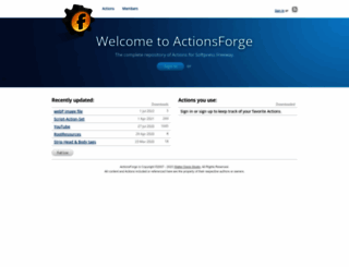 actionsforge.com screenshot