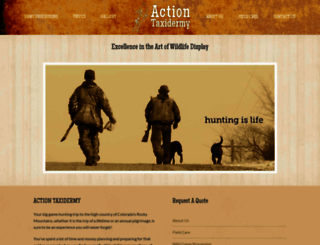 actiontaxidermy.com screenshot