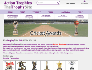 actiontrophies.co.uk screenshot
