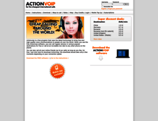 actionvoip.com screenshot