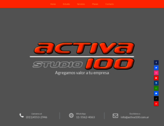 activa100.com.ar screenshot