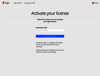 activate.sygic.com screenshot