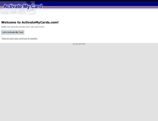 activatemycards.com screenshot