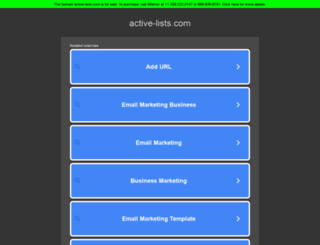 active-lists.com screenshot