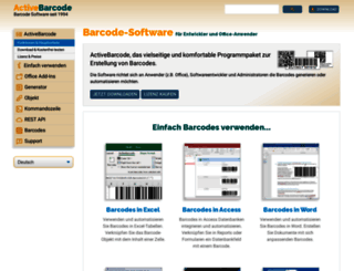 activebarcode.de screenshot