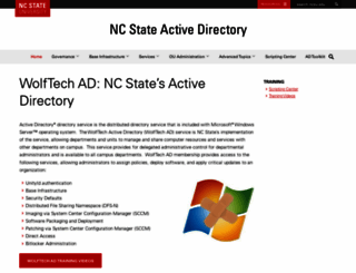 activedirectory.ncsu.edu screenshot