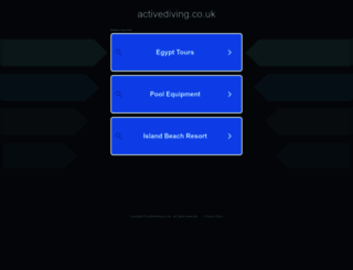 activediving.co.uk screenshot
