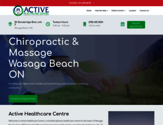 activehealthcarecentre.com screenshot