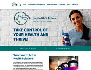 activehealthsolutions.ca screenshot