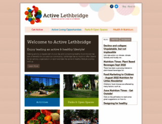 activelethbridge.ca screenshot