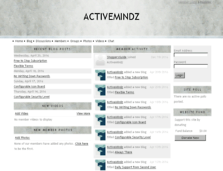 activemindz.spruz.com screenshot