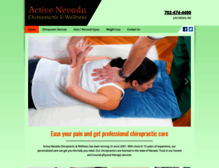 activenevadachiropractic.com screenshot