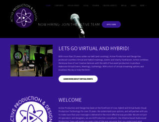 activeproductionanddesign.com screenshot