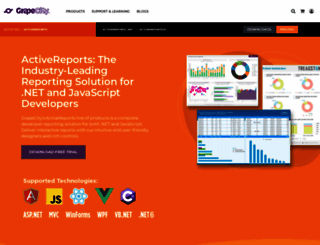 activereports.grapecity.com screenshot
