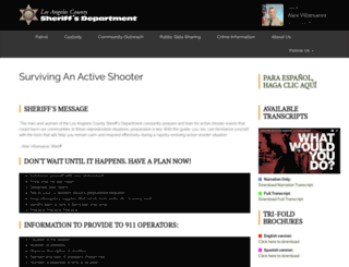 activeshooter.lasd.org screenshot