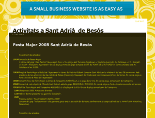 activitatssantadria.webs.com screenshot